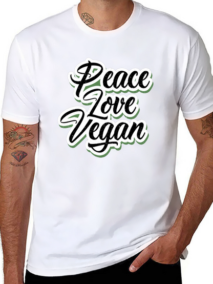 Peace Love Vegan T-Shirt