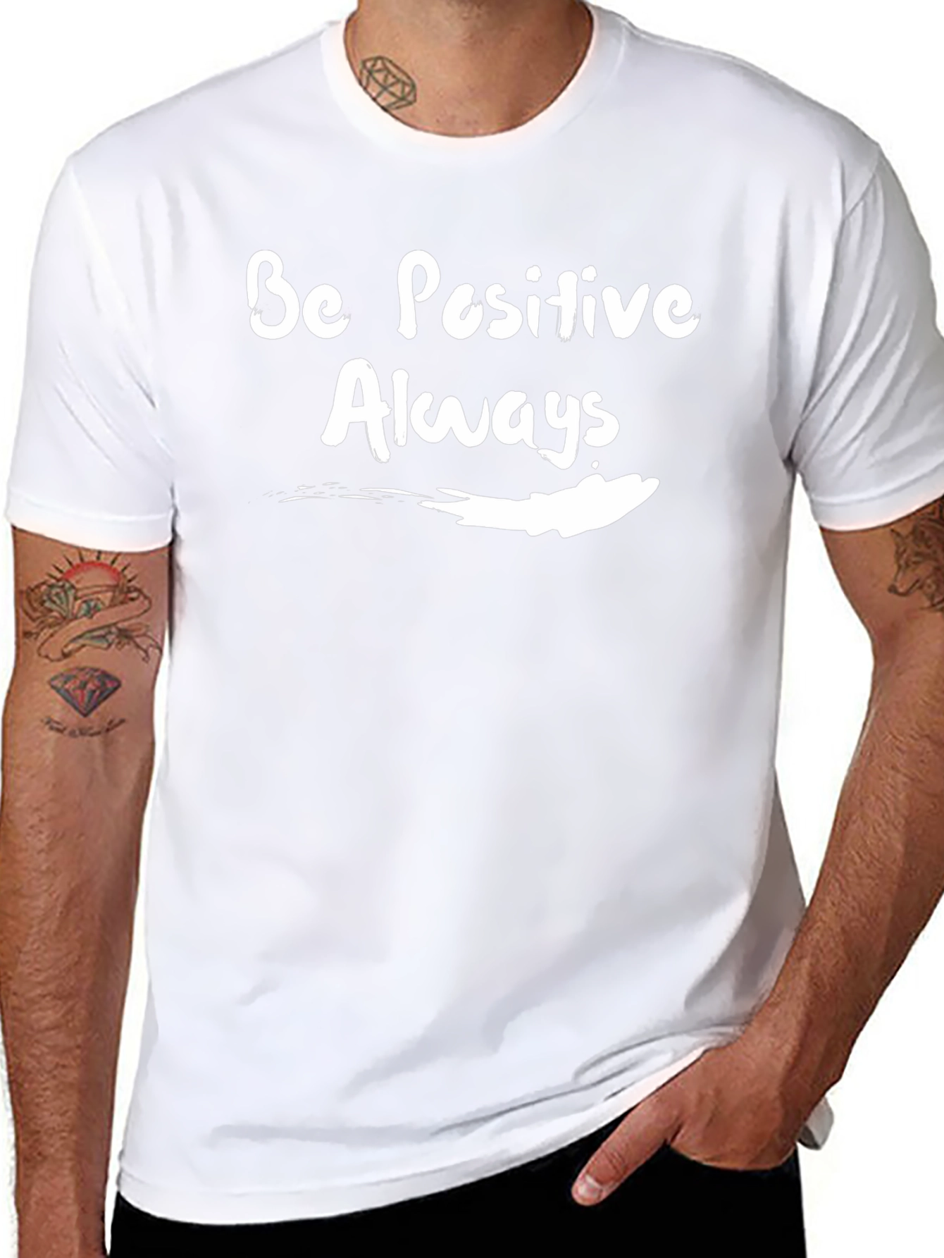 Be Positive Always Graphic T-Shirt