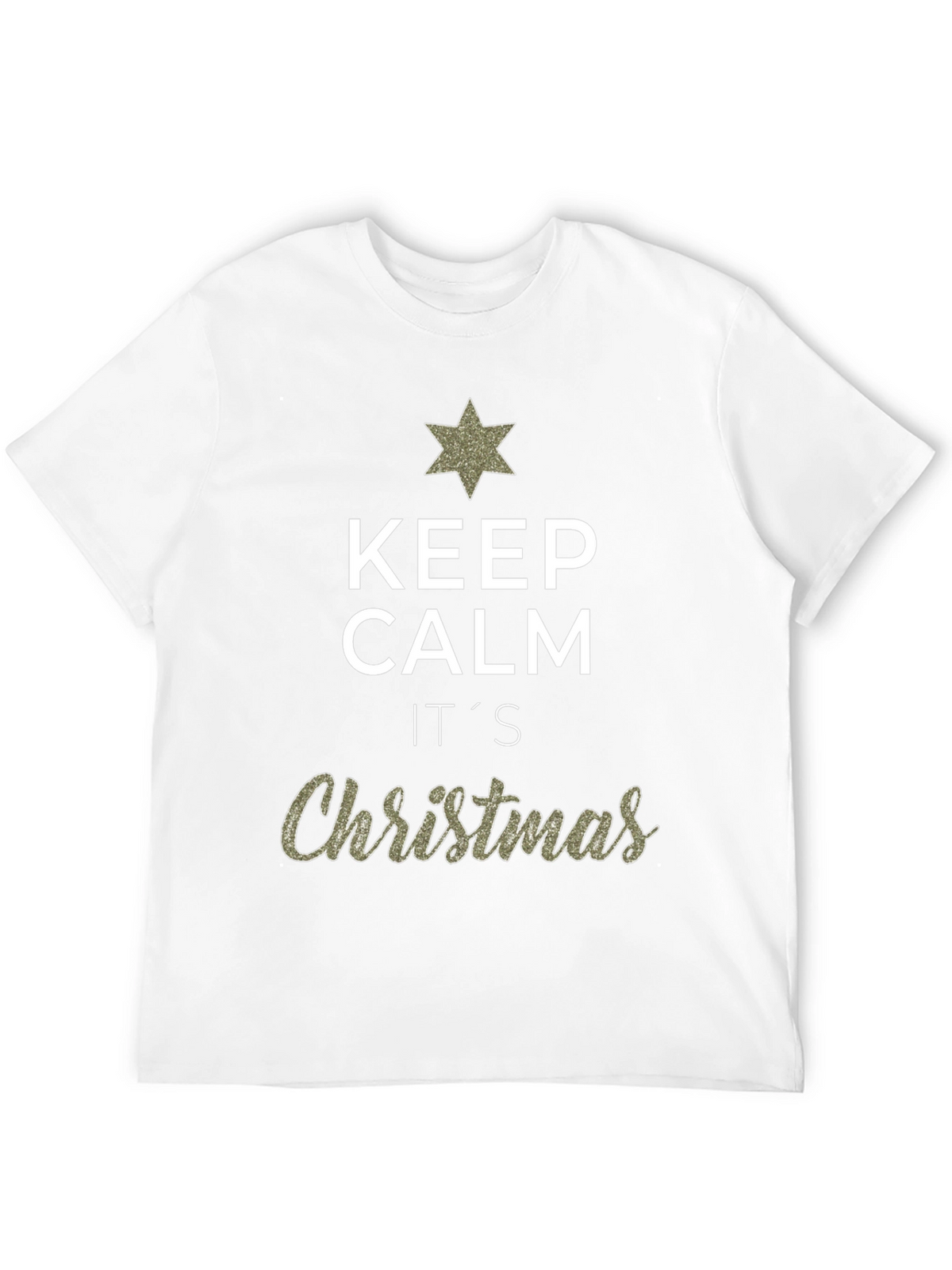 Keep Calm Its Christmas Graphic T-Shirt