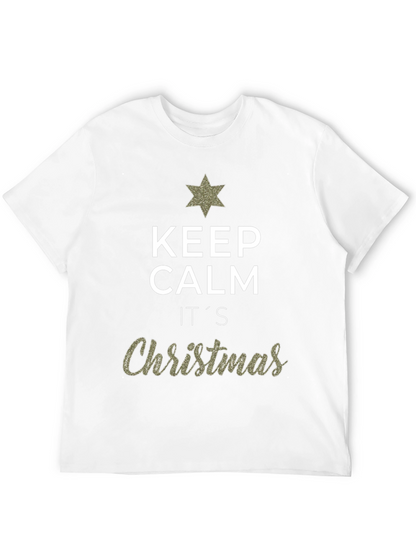 Keep Calm Its Christmas Graphic T-Shirt