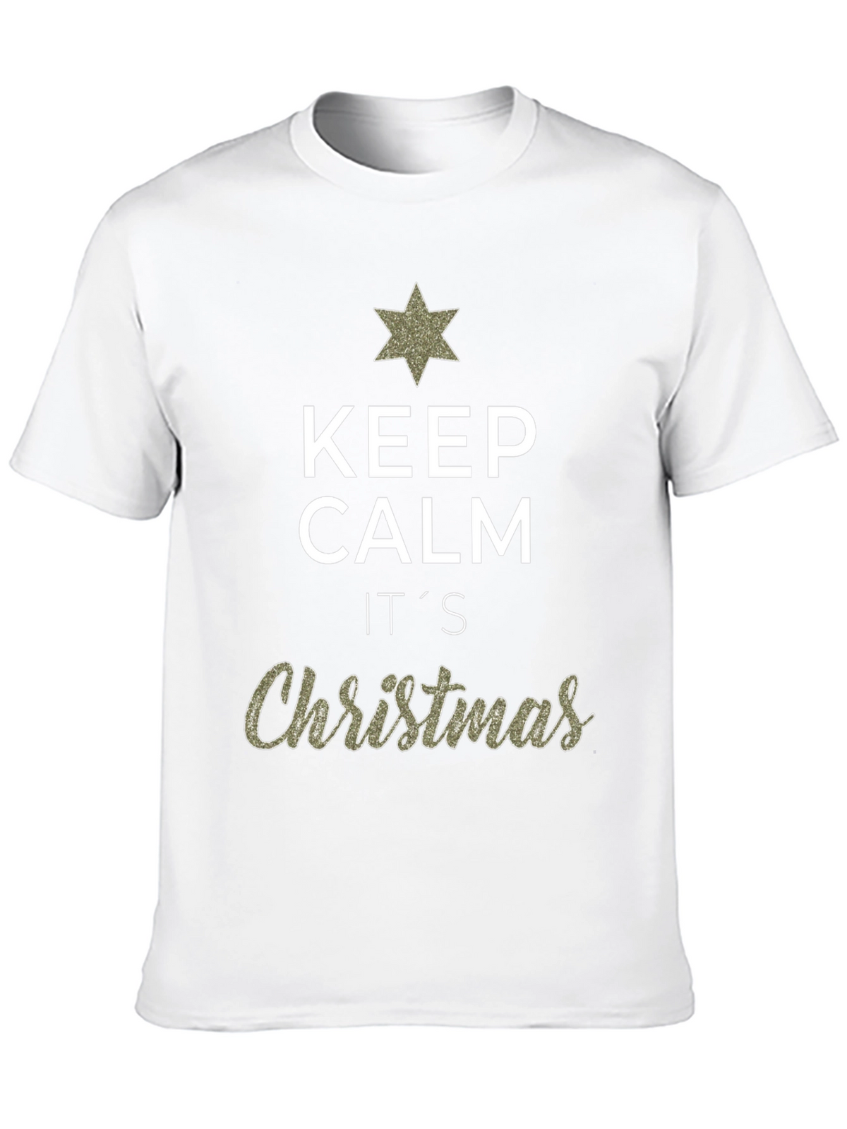 Keep Calm Its Christmas Graphic T-Shirt