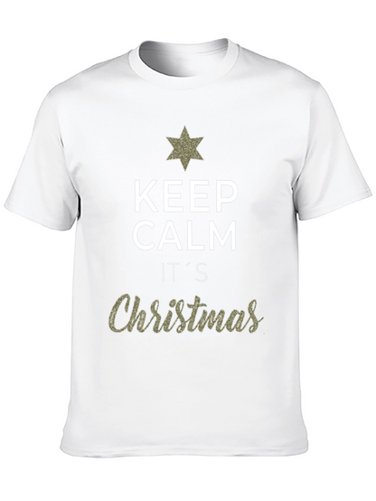 Keep Calm Its Christmas Graphic T-Shirt