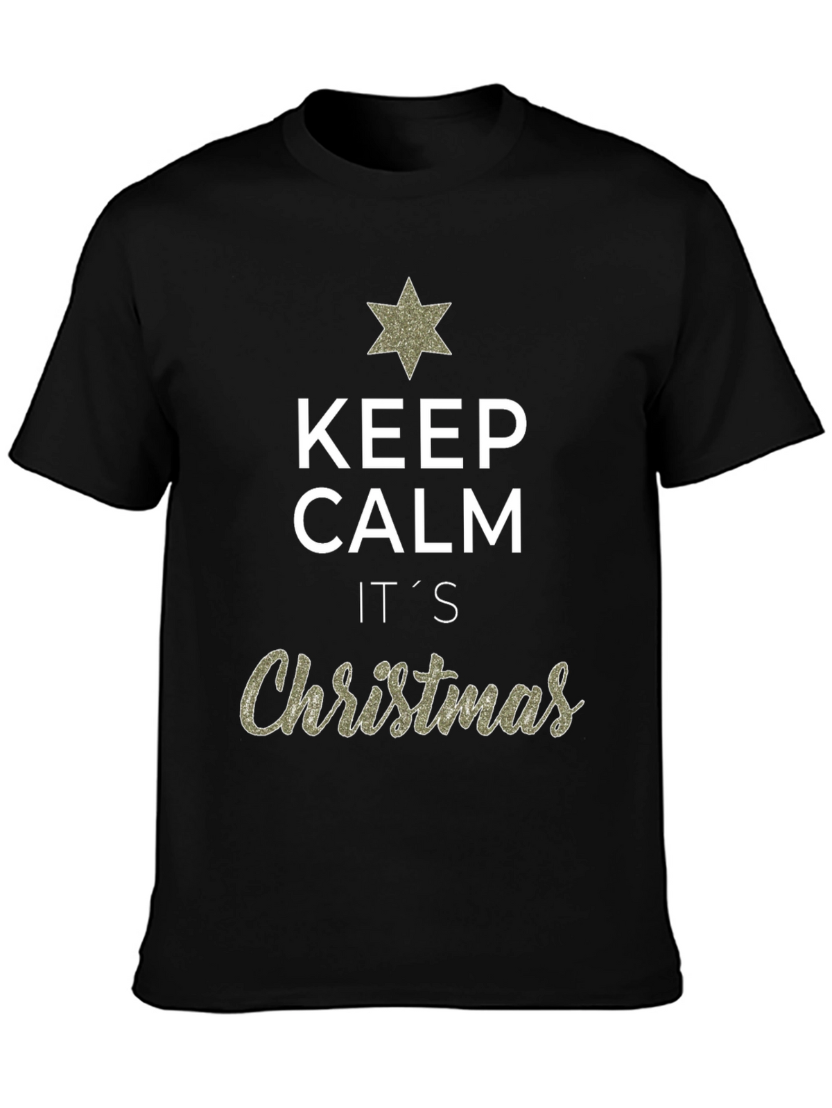 Keep Calm Its Christmas Graphic T-Shirt