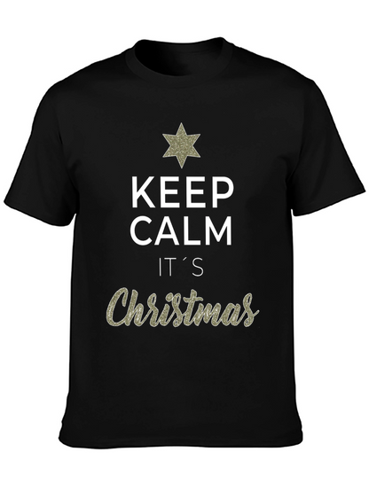 Keep Calm Its Christmas Graphic T-Shirt