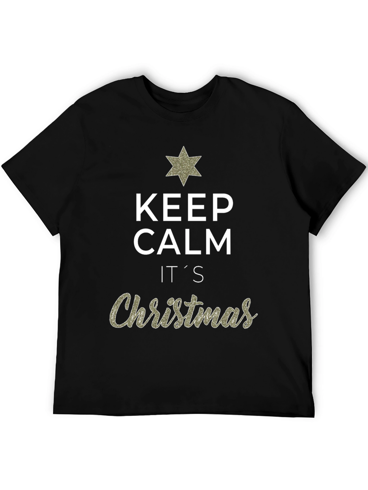 Keep Calm Its Christmas Graphic T-Shirt