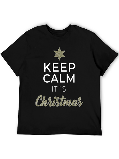 Keep Calm Its Christmas Graphic T-Shirt