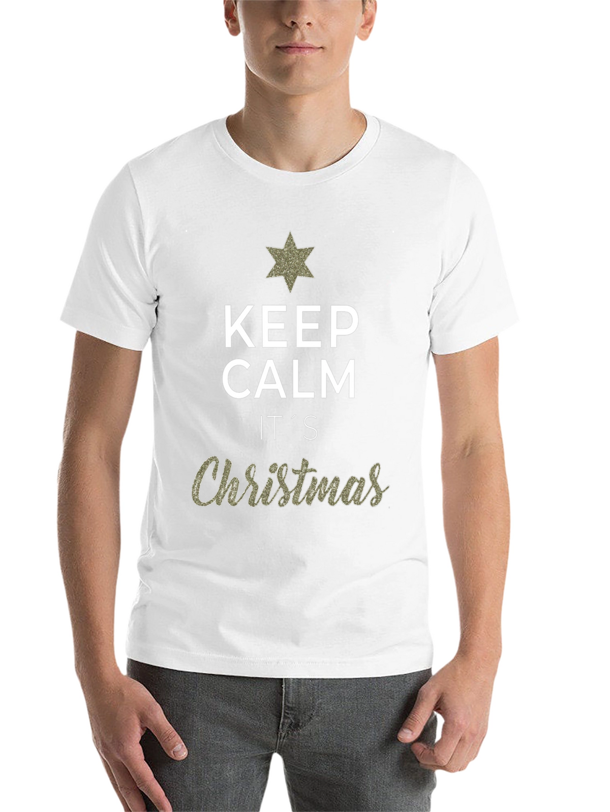 Keep Calm Its Christmas Graphic T-Shirt
