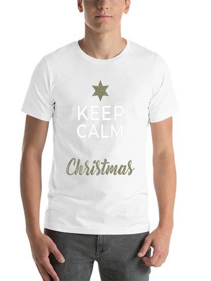 Keep Calm Its Christmas Graphic T-Shirt