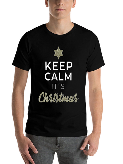 Keep Calm Its Christmas Graphic T-Shirt