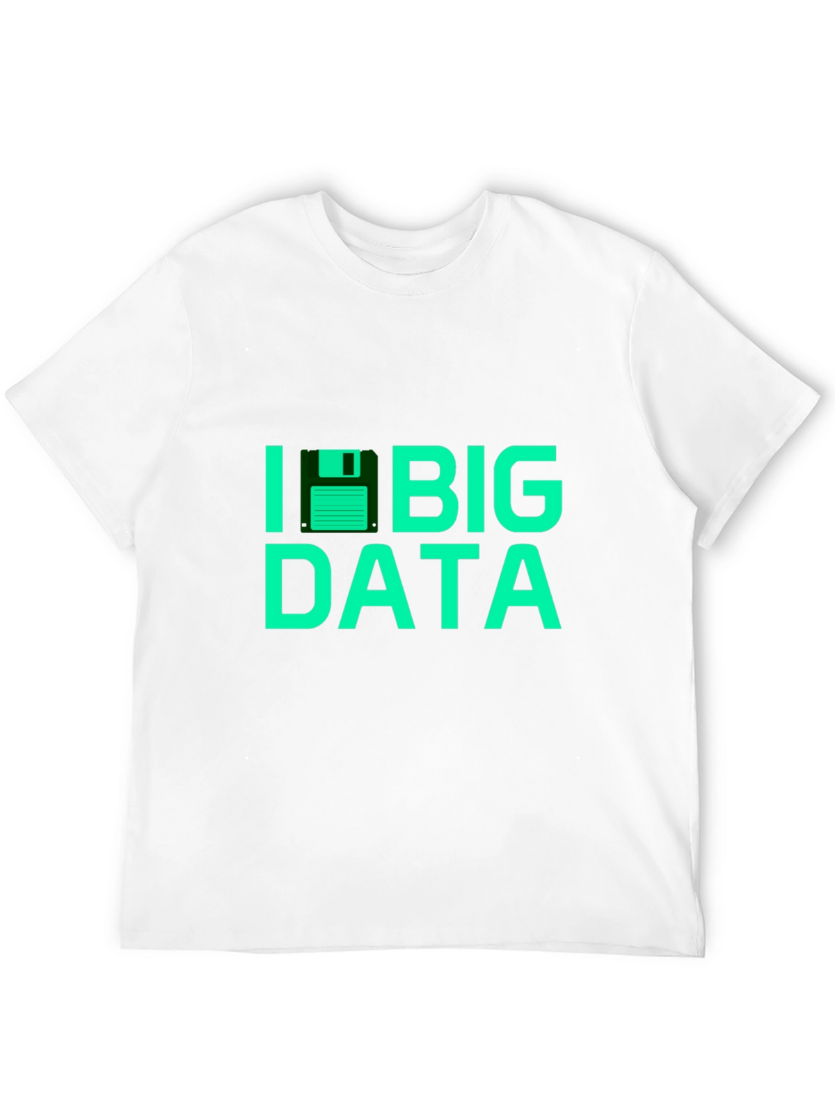 I Floppy Disk Big Data Tee - Black T-Shirt