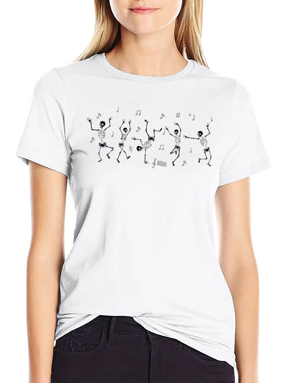 Dancing Skeletons Black T-Shirt
