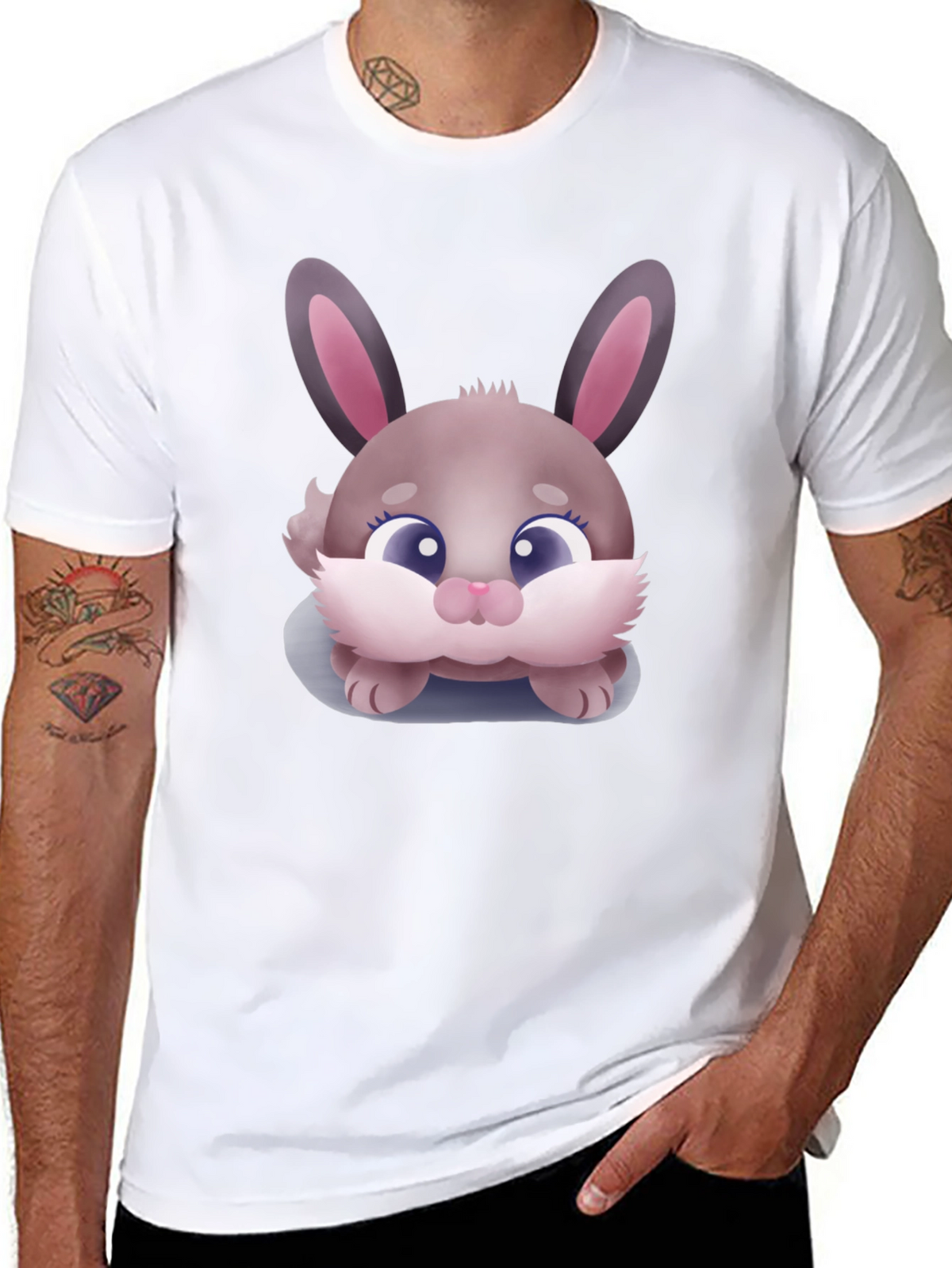Cute Bunny Graphic T-Shirt