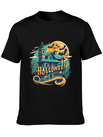 Halloween Spooky House Graphic Tee