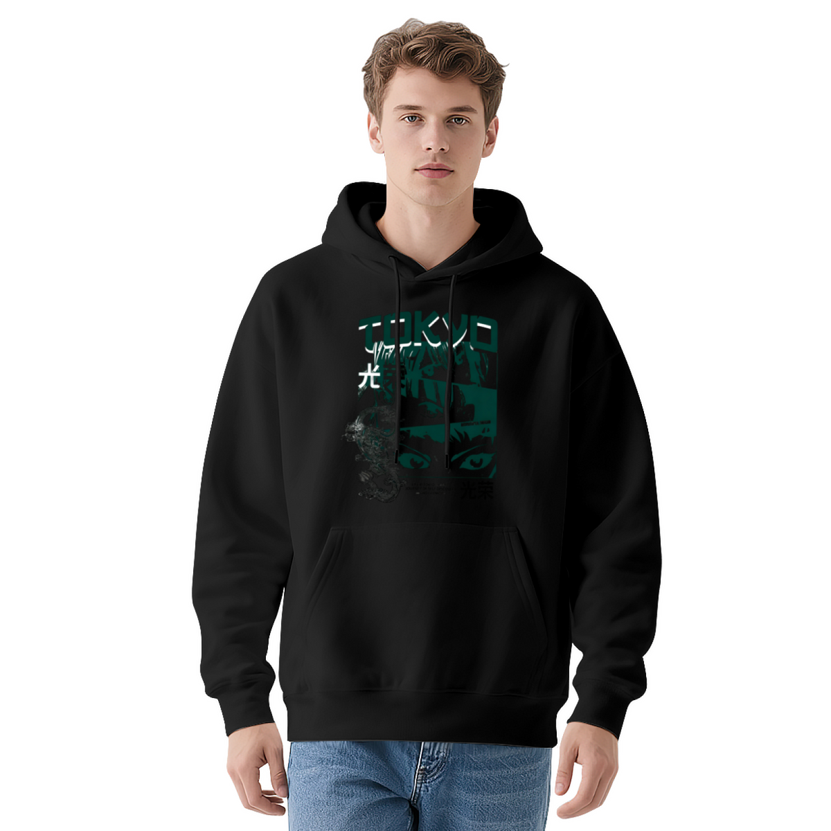 Tokyo Anime Aesthetic Cool Graphic Casual Hoodie