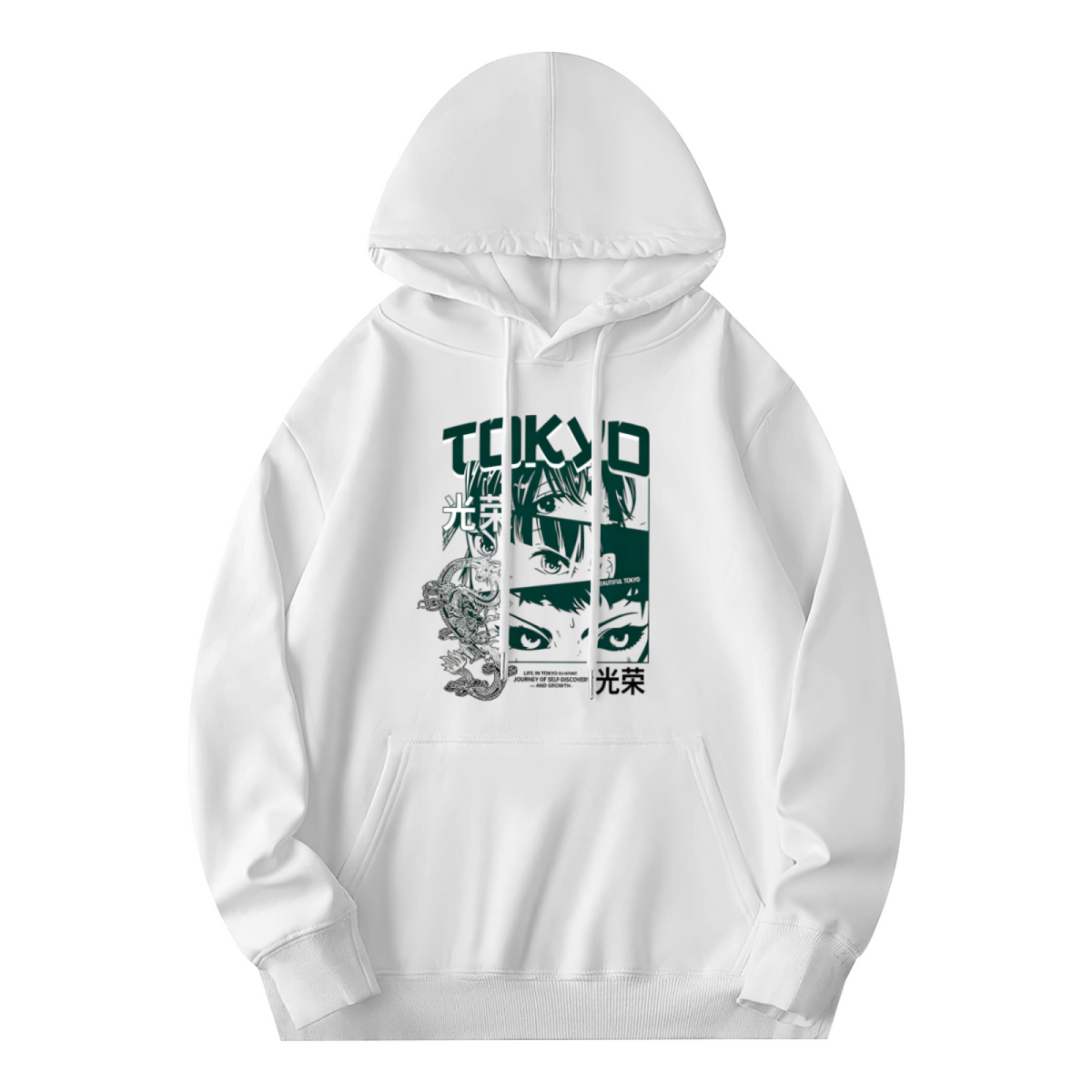 Tokyo Anime Aesthetic Cool Graphic Casual Hoodie