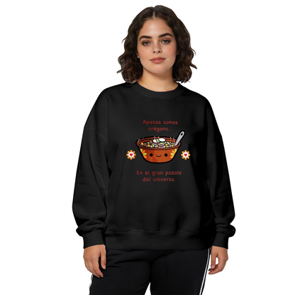 Cute Pozole Bowl Mexican Funny Quote Cartoon Crewneck Sweatshirt