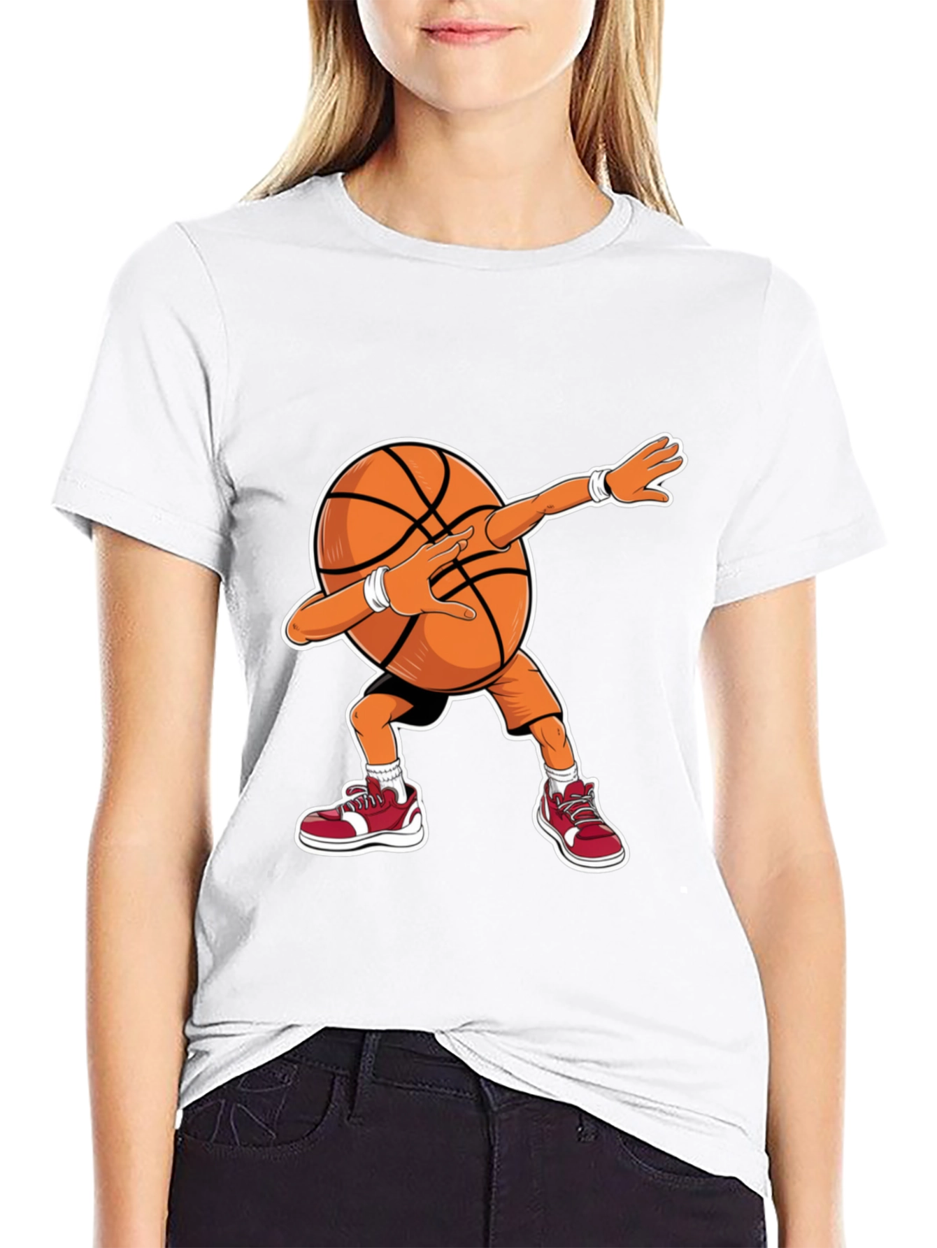 Dabbing Basketball Graphic Tee