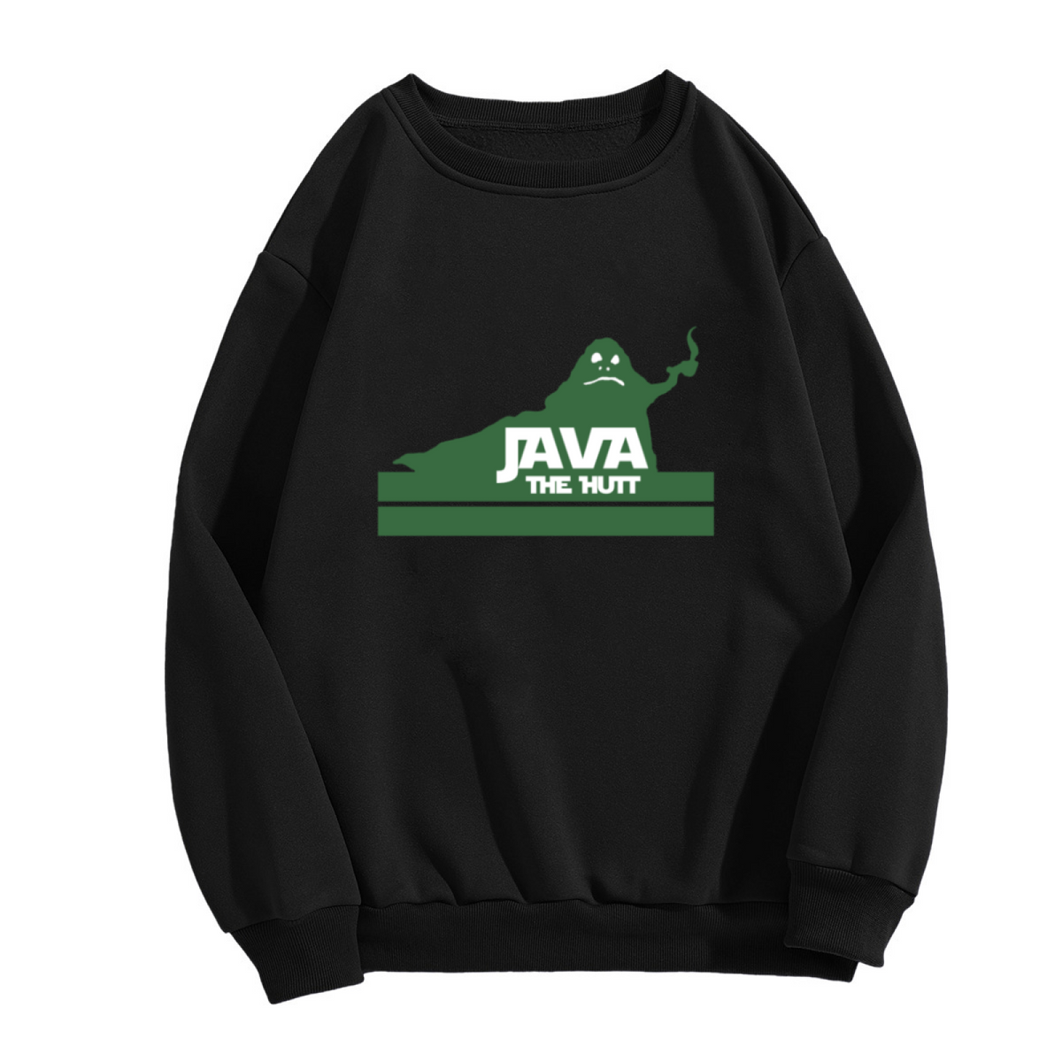 Java The Hutt Geek Pop?Culture Graphic Crewneck Sweatshirt