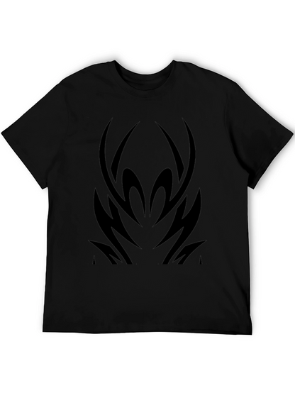 Mens Black Tribal Graphic T-Shirt