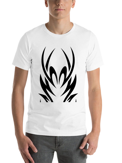 Mens Black Tribal Graphic T-Shirt