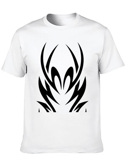 Mens Black Tribal Graphic T-Shirt