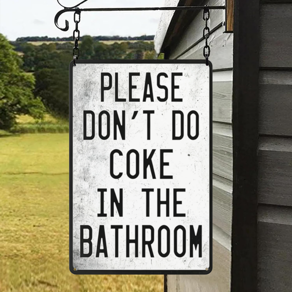 Chill And Grill BBQ Retro Rustic Wall Decor Metal Tin Sign