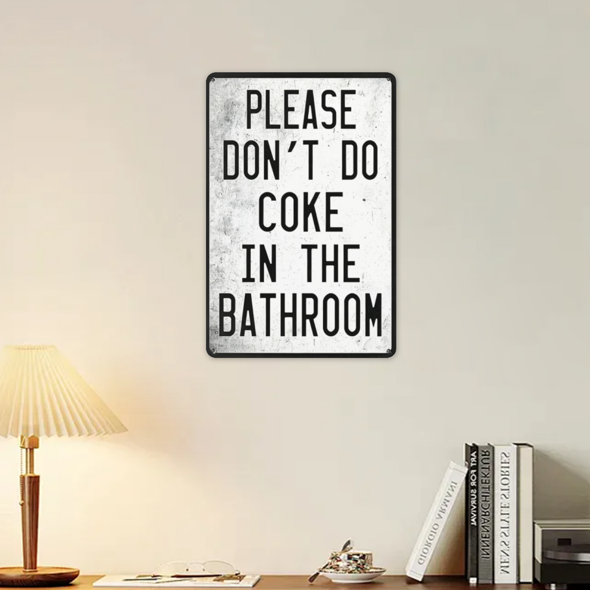 Chill And Grill BBQ Retro Rustic Wall Decor Metal Tin Sign