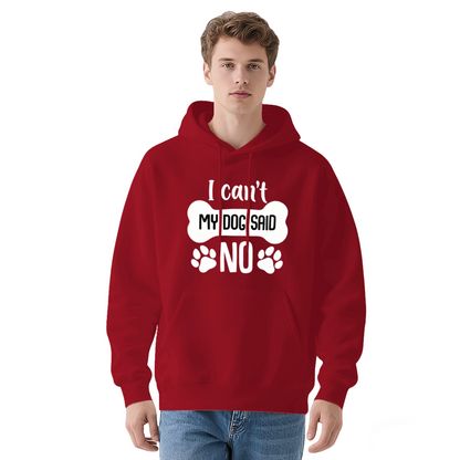 Funny Dog Bone Slogan Eye?Catching Red Hoodie