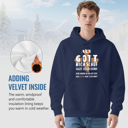 Moon Thief Psychedelic Bubble Text Fashion Navy Hoodie