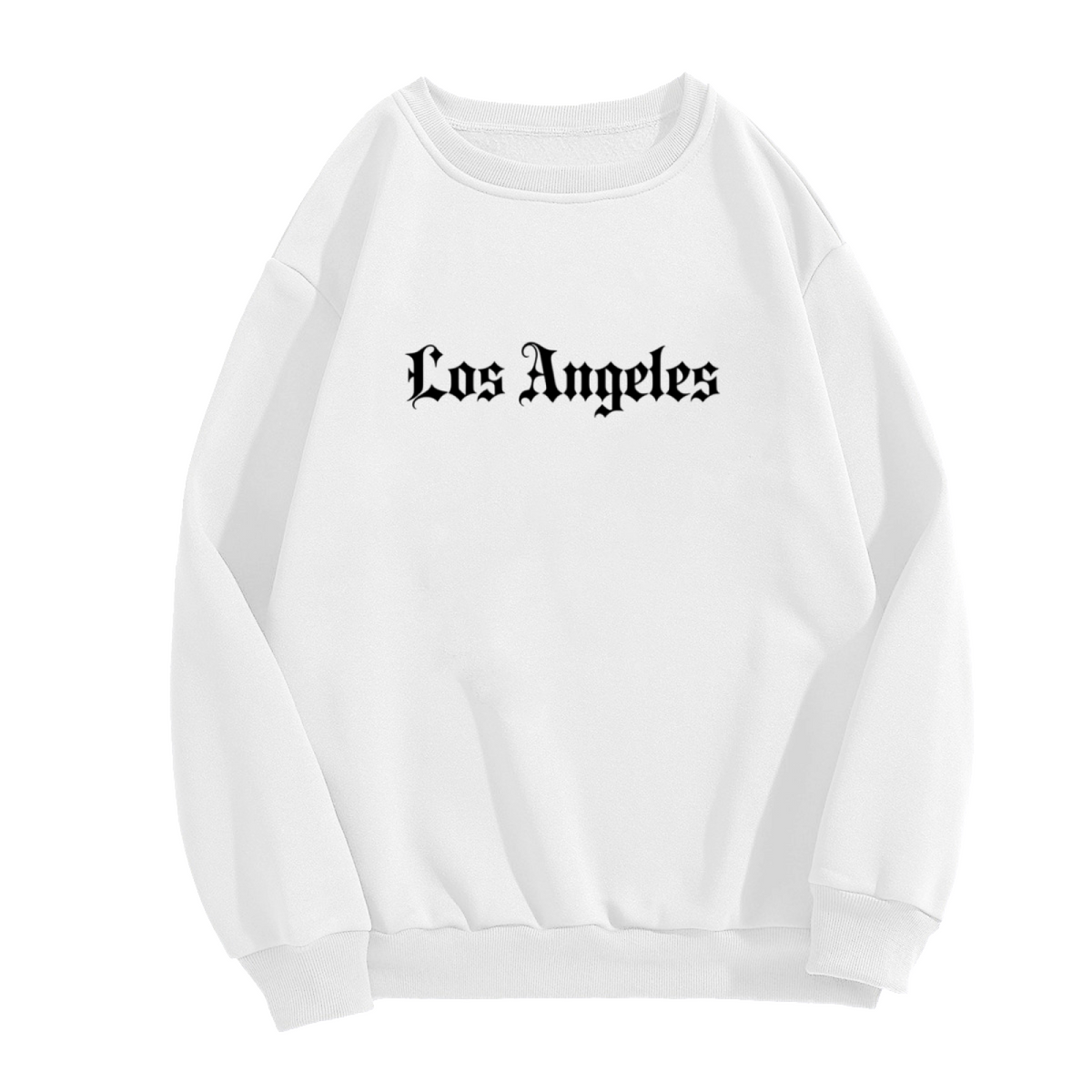 Gothic Font Los Angeles Streetwear Crewneck Sweatshirt