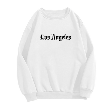 Gothic Font Los Angeles Streetwear Crewneck Sweatshirt