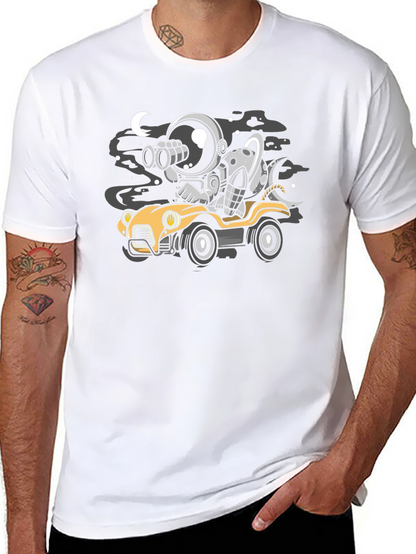 Astronaut & Moon Car T-Shirt