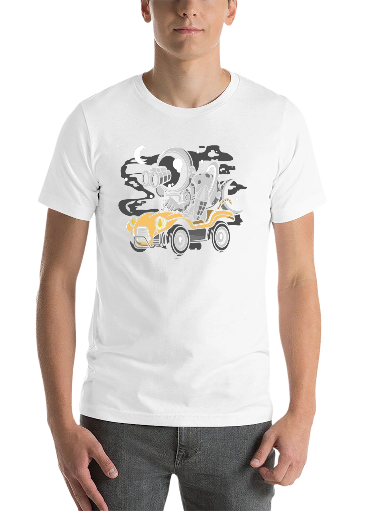 Astronaut & Moon Car T-Shirt