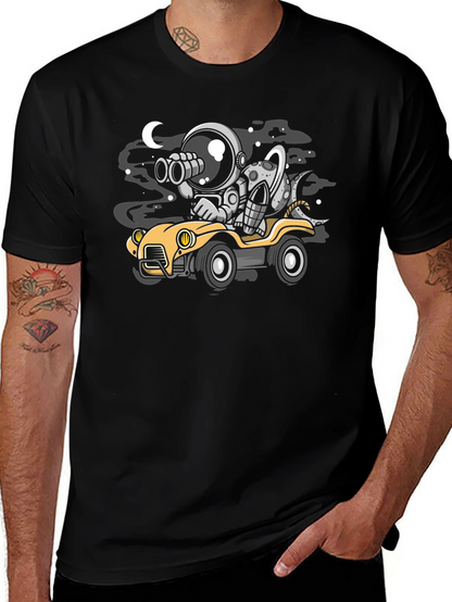 Astronaut & Moon Car T-Shirt