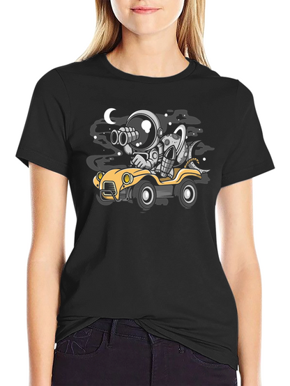 Astronaut & Moon Car T-Shirt