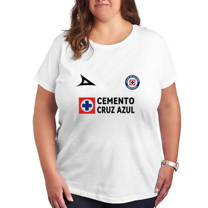 Cemento Cruz Azul Classic Retro Soccer Jersey Tee