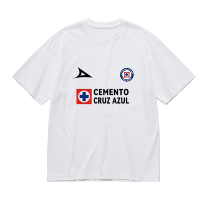 Cemento Cruz Azul Classic Retro Soccer Jersey Tee