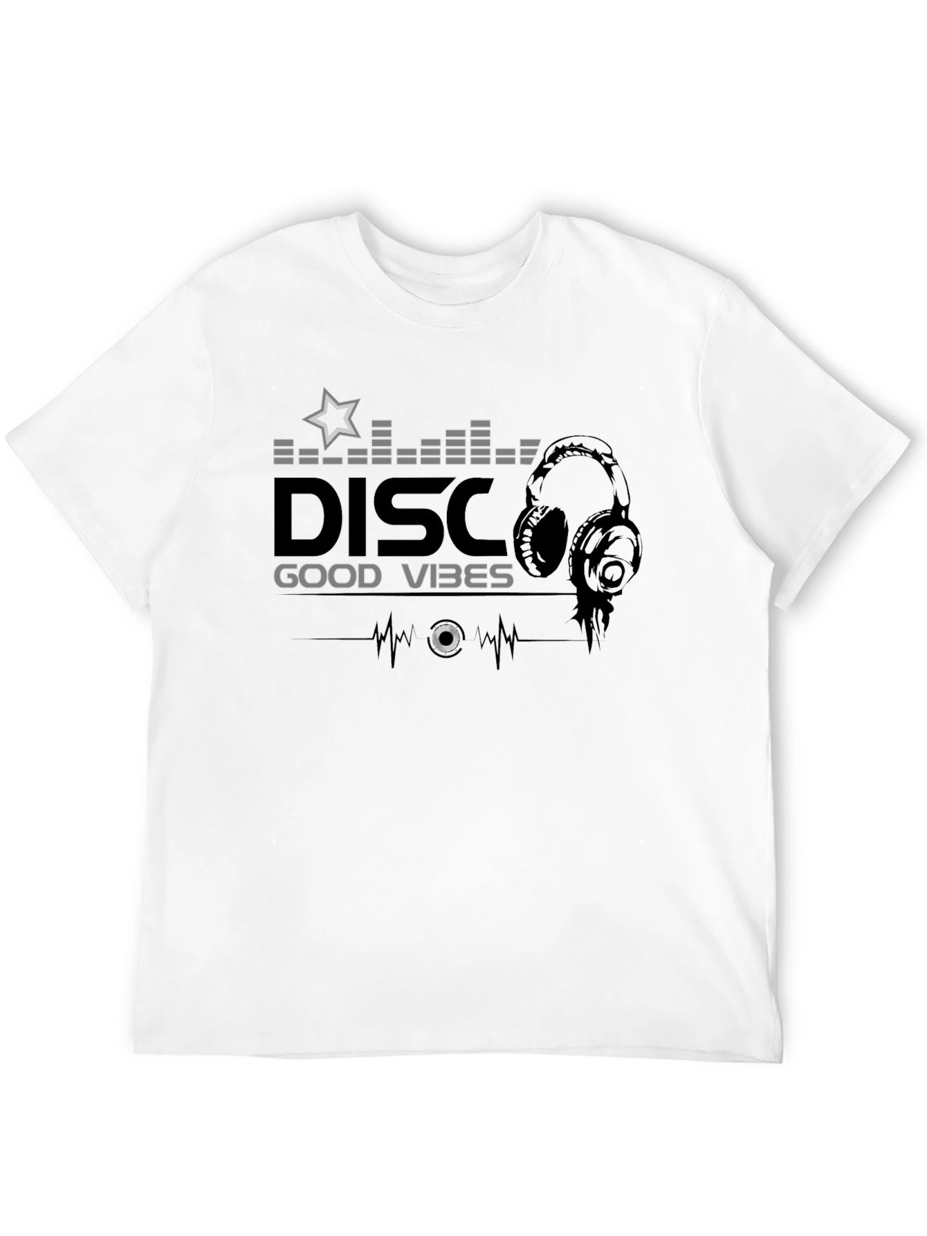 Disco Good Vibes Black T-Shirt
