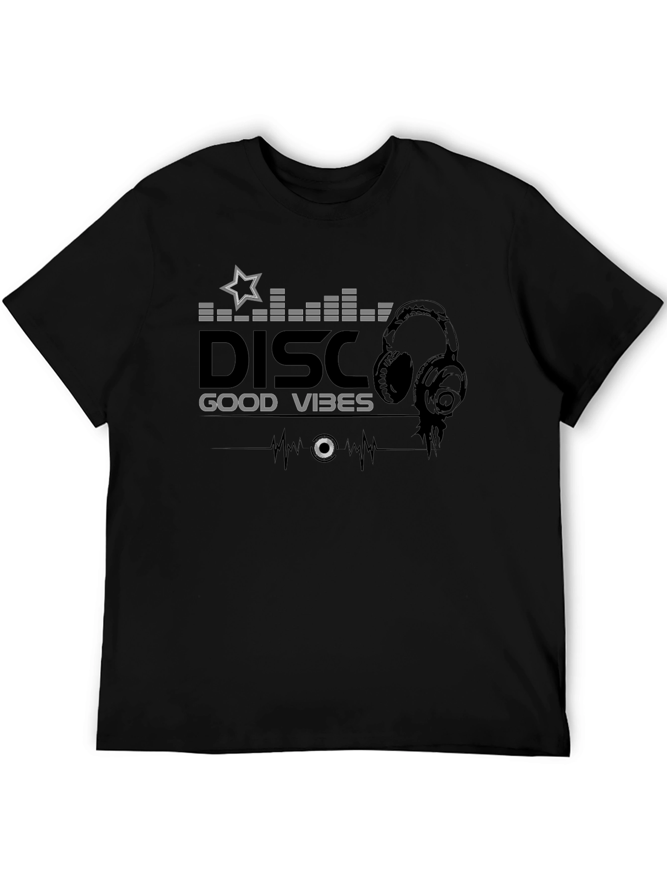Disco Good Vibes Black T-Shirt