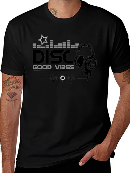 Disco Good Vibes Black T-Shirt
