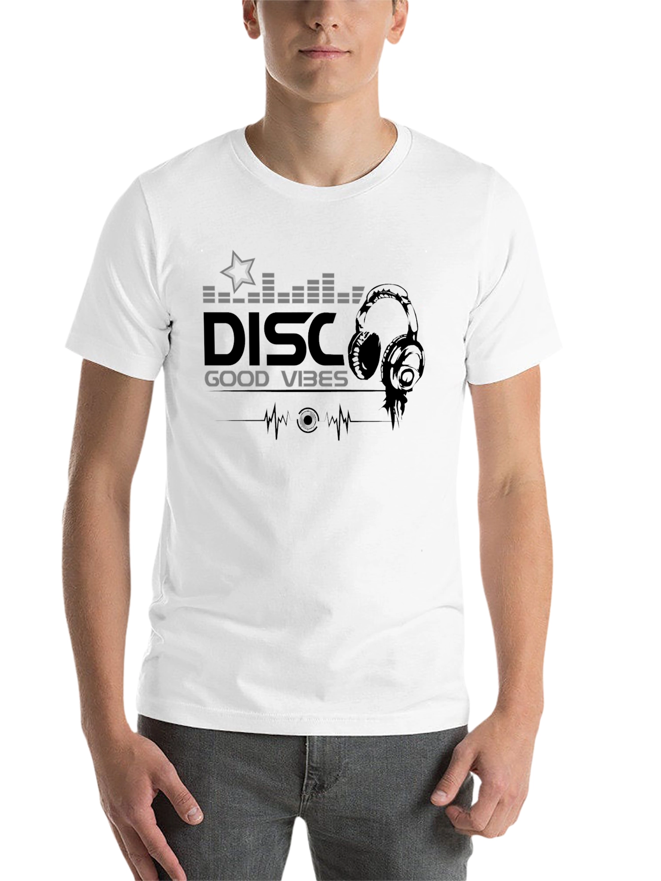 Disco Good Vibes Black T-Shirt