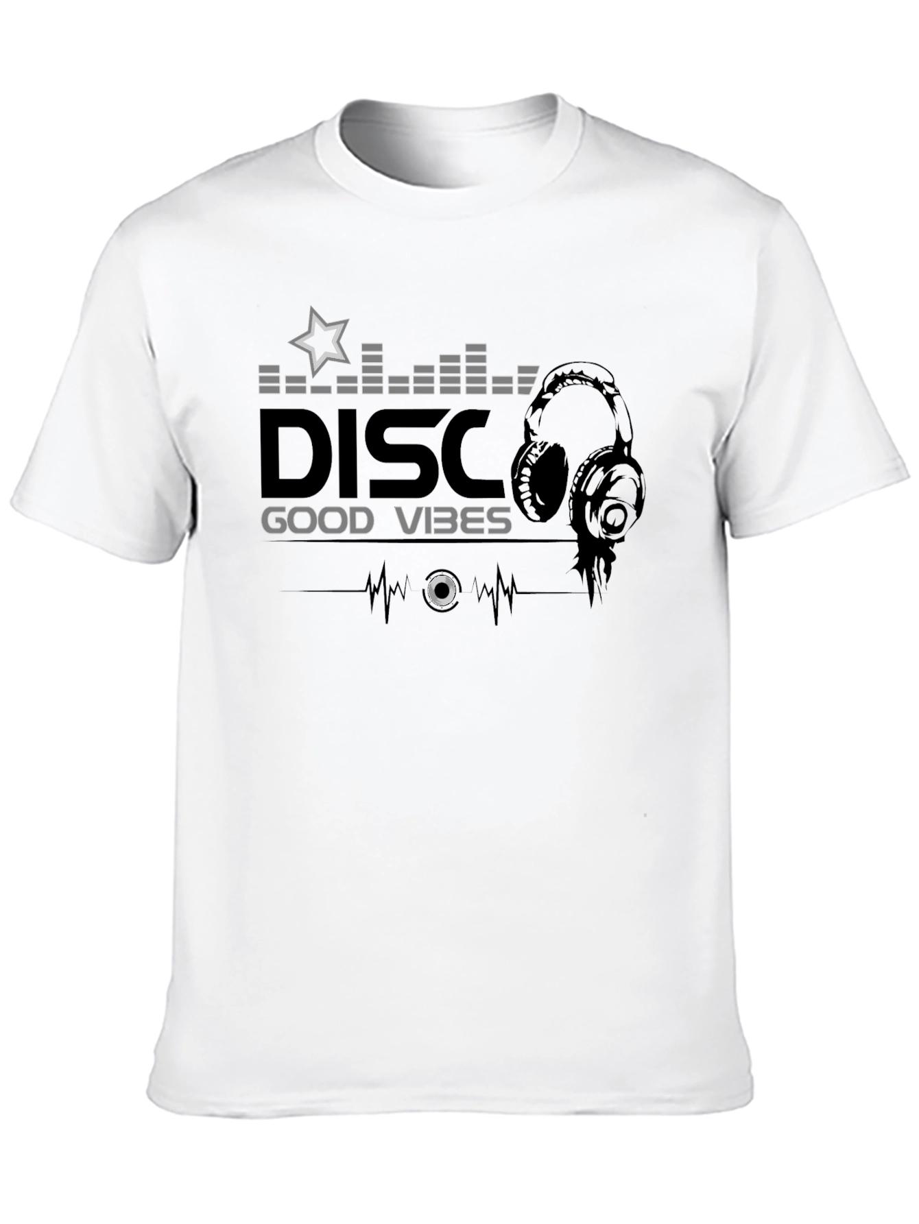 Disco Good Vibes Black T-Shirt