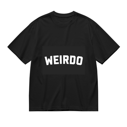 Men's Minimal Bold WEIRDO Word Streetwear Graphic Tee