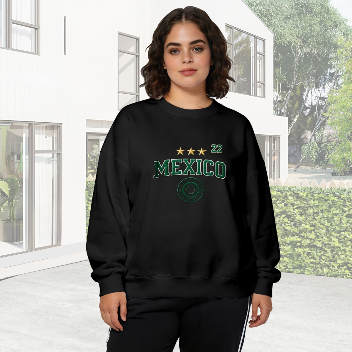 Vintage Mexico 22 Sport Logo Crewneck Sweatshirt