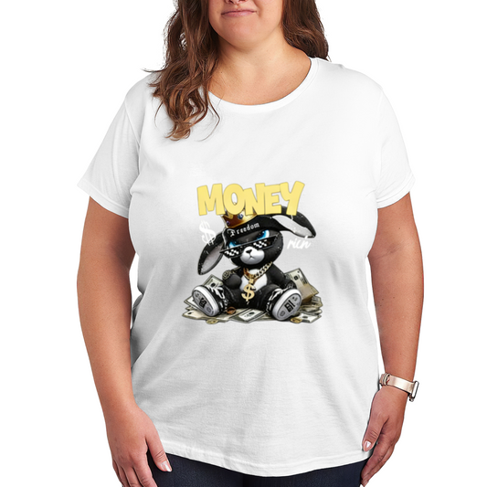 Rich Gangster Money Bunny Hip Hop Graphic Tee