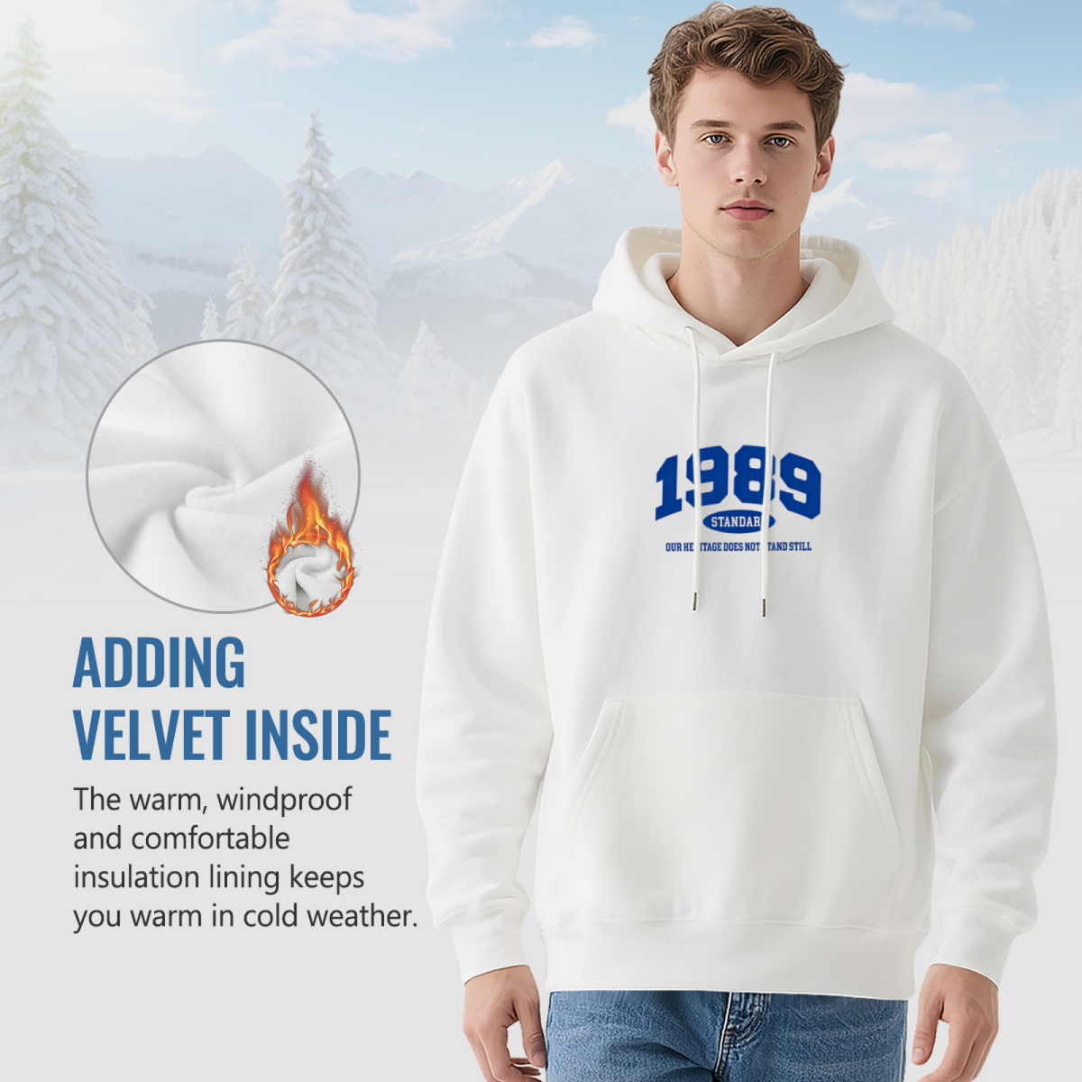 Retro 1989 Standard Graphic Pullover Hoodie