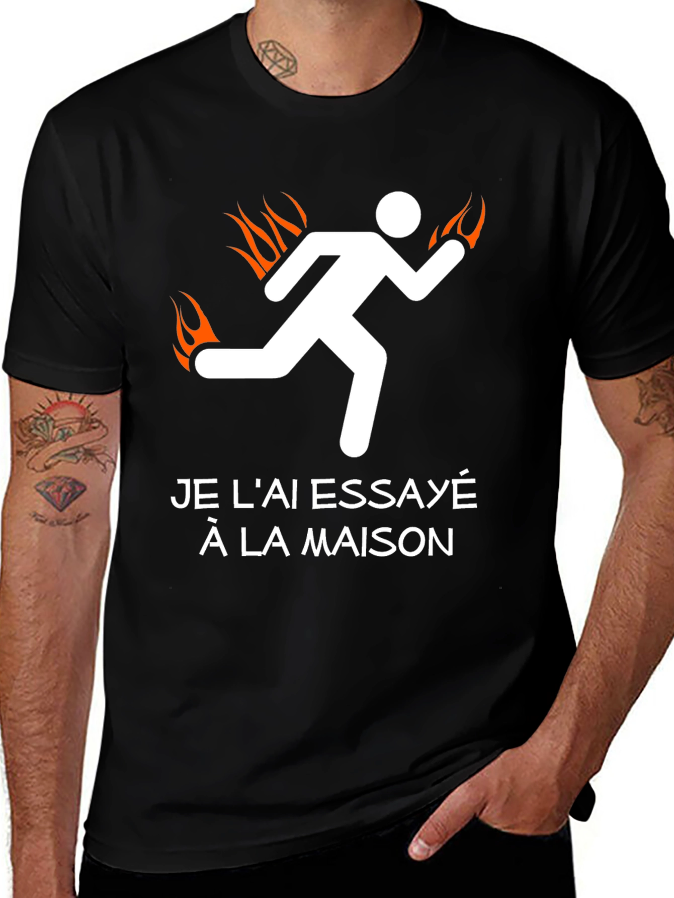 Tried It At Home Burning Man Funny T-Shirt