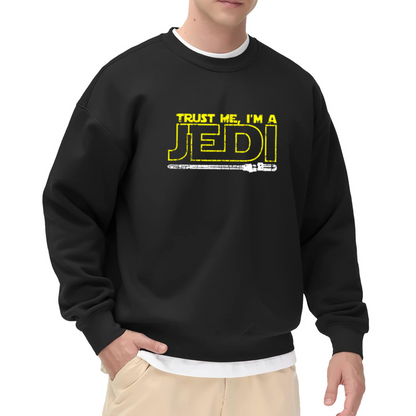 Trust Me, I¡¯m A Jedi Sci?Fi Movie Fan Graphic Crew Neck Sweatshirt