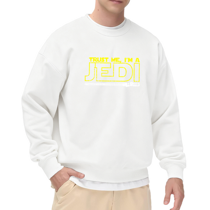 Trust Me, I¡¯m A Jedi Sci?Fi Movie Fan Graphic Crew Neck Sweatshirt
