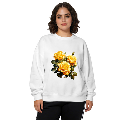 Gorgeous Bouquet Of Bright Yellow Roses Crewneck Sweatshirt